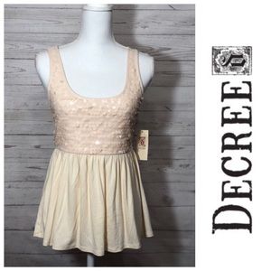 [ Decree ] by JCPenney Blush Sequin Top